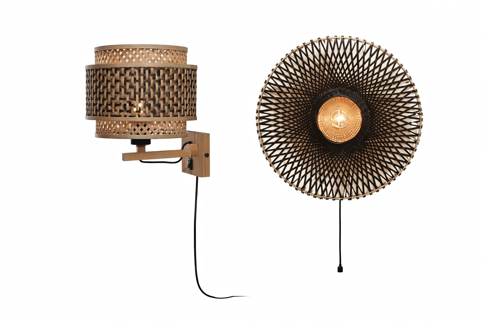 Appliques murales bambou