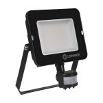 Ledvance Projecteur LED Compact Noir 50W 4500lm 100D - 830  | IP65 - Symétrique - Détecteur de mouvement et de lumière