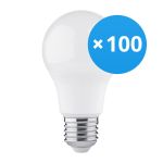 Lot 100x LED ampoule E27 Poire Dépolie 4.9W 470lm - 830  | Remplacement 40W