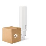 Lot 9x Philips CorePro PL-C LED 6.9W 700lm - 830 Blanc Chaud | 2 Broches - Remplacement 18W