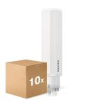 Lot 10x Philips CorePro PL-C LED 6.5W 700lm - 830 Blanc Chaud | 4 Broches - Remplacement 18W