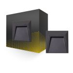 Bright Choice Applique Murale Clover PC Anthracite 1.5W 100lm - 830 Blanc Chaud 