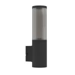 Eglo Applique Murale Salle Extérieur Aluminium Noir | Convient pour E27
