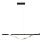 Eglo Suspension Luminaire Conaprato Échantillon Brushed Laiton, Noir 20W 2500lm - 827-840-865 CCT | Dimmable