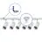 Bright Choice Ensemble complet Rail Monophasé Rail L 1,5 x 1,5 Mètre Blanc | incl. 6x Spot + GU10 2700K 3W Dimmable + Embout, Connecteur d’Alimentation et L -Connecteur