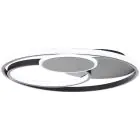 Brilliant Runda Plafonnier Métal Silicone Noir 45W 5200lm - 830-865 CCT | 500mm - Télécommande Dimmable