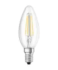 Ledvance Classic LED E14 Bougie Filament Claire 4.2W 470lm - 927- | Meilleur rendu de couleur - Dimmable - Remplacement 40W