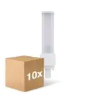 Lot 10x Ledvance Dulux-D LED 7W - 830 Blanc Chaud | 2 Broches - Remplacement 18W