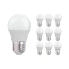 Lot 10x LED E27 Boule Dépolie 2.5W 250lm - 827 | Remplacement 25W